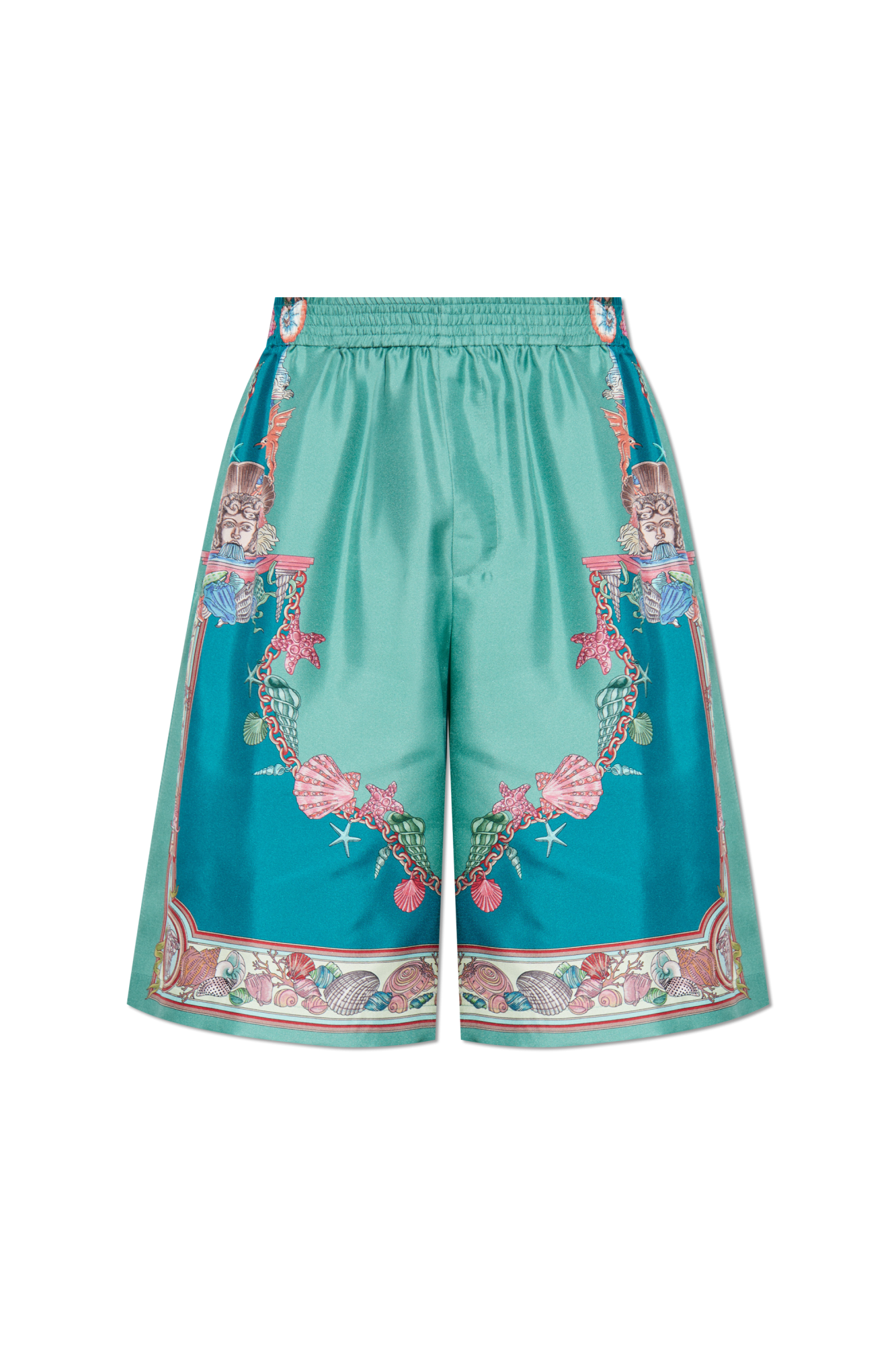 ショーツ VERSACE SILK BLEND SHORTS WITH BUTTERFLIES Versace Butterflies-print silk-blend Shorts | Pink | FARFETCH